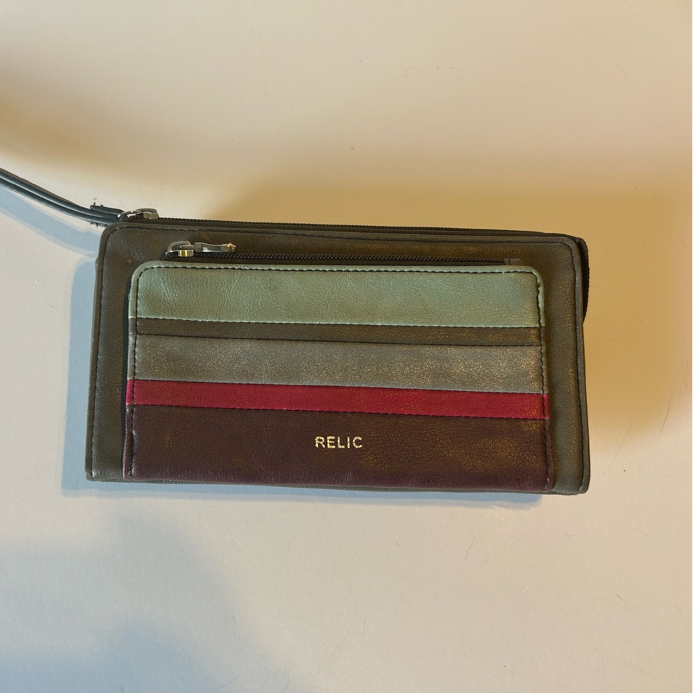 Relic Gray Genuine Leather Wallet